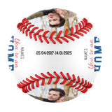 You Are An Home Run Personalized Anniversary Name Date Photo White Baseballs