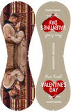Our First Valentine's Day Together Personalized Anniversary Name Date Photo Khaki Baseballs