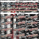 Custom Camo Vintage USA Flag Black Red-White Patriotic Grunge Raglan Sleeves Authentic Baseball Jersey