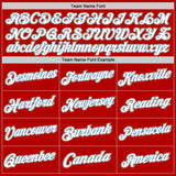 Custom Red Light Blue-Old Gold Authentic Throwback Basketball Jersey