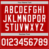 Custom Red Black-Light Blue Authentic Throwback Basketball Jersey