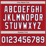 Custom Stitched Red White-Navy Baseball Pullover Sweatshirt Hoodie