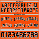 Custom Reversible Black Orange-White Double Side Sublimation Basketball Suit Jersey
