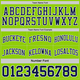 Custom Navy Neon Green-White Reversible Double Side Sublimation Basketball Suit Jersey
