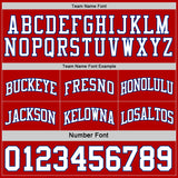 Custom Red White-Royal Reversible Double Side Sublimation Basketball Suit Jersey