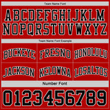 Custom Red Black-White Reversible Double Side Sublimation Basketball Suit Jersey