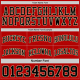 Custom Red Black-Cream Reversible Double Side Sublimation Basketball Suit Jersey