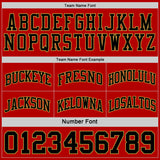 Custom Red Black-Old Gold Reversible Double Side Sublimation Basketball Suit Jersey