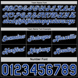 Custom Reversible Black Royal-White Double Side Star Sublimation Basketball Suit Jersey