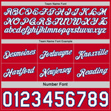 Custom Reversible Royal White-Red Double Side Star Sublimation Basketball Suit Jersey