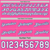 Custom Reversible Royal White-Pink Double Side Star Sublimation Basketball Suit Jersey