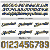 Custom Reversible Royal White-Old Gold Double Side Star Sublimation Basketball Suit Jersey