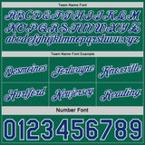 Custom Reversible Royal Kelly Green-White Double Side Star Sublimation Basketball Suit Jersey
