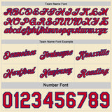 Custom Reversible Royal Red-Cream Double Side Star Sublimation Basketball Suit Jersey