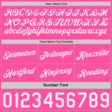 Custom Reversible Pink White Double Side Star Sublimation Basketball Suit Jersey