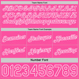 Custom Reversible Pink White Double Side Star Sublimation Basketball Suit Jersey