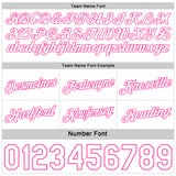 Custom Reversible Pink White Double Side Star Sublimation Basketball Suit Jersey