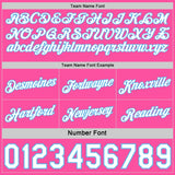 Custom Reversible Pink White-Sky Blue Double Side Star Sublimation Basketball Suit Jersey