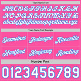 Custom Reversible Pink White-Powder Blue Double Side Star Sublimation Basketball Suit Jersey
