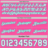 Custom Reversible Pink White-Aqua Double Side Star Sublimation Basketball Suit Jersey