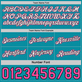 Custom Reversible Pink White Teal-Black Double Side Star Sublimation Basketball Suit Jersey