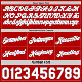 Custom Reversible Red White-Gray Double Side Star Sublimation Basketball Suit Jersey