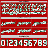 Custom Reversible Red White-Kelly Green Double Side Star Sublimation Basketball Suit Jersey