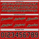 Custom Reversible Red Black-Cream Double Side Star Sublimation Basketball Suit Jersey