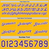 Custom Reversible Purple Gold-White Double Side Star Sublimation Basketball Suit Jersey