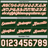 Custom Reversible Green White-Orange Double Side Star Sublimation Basketball Suit Jersey