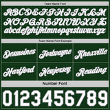 Custom Reversible Green White-Gray Double Side Star Sublimation Basketball Suit Jersey