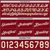 Custom Reversible Crimson Cream Double Side Star Sublimation Basketball Suit Jersey