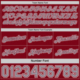 Custom Reversible Crimson Gray-White Double Side Star Sublimation Basketball Suit Jersey