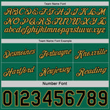 Custom Reversible Kelly Green Black-Old Gold Double Side Star Sublimation Basketball Suit Jersey