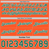 Custom Reversible Kelly Green Orange-White Double Side Star Sublimation Basketball Suit Jersey