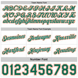 Custom Reversible Kelly Green White-Orange Double Side Star Sublimation Basketball Suit Jersey