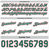 Custom Reversible Kelly Green White-Red Double Side Star Sublimation Basketball Suit Jersey