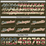 Custom Reversible Olive Vintage USA Flag-Cream Double Side Star Sublimation Basketball Suit Jersey