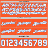 Custom Reversible Orange White-Lakes Blue Double Side Star Sublimation Basketball Suit Jersey