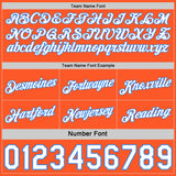 Custom Reversible Orange White-Powder Blue Double Side Star Sublimation Basketball Suit Jersey