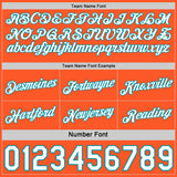 Custom Reversible Teal White-Orange Double Side Star Sublimation Basketball Suit Jersey