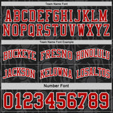 Custom Black Red-White Side Panel Stripe Sun Flame Reversible Double Side Sublimation Basketball Set Jersey
