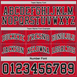 Custom Black Red-White Side Panel Stripe Sun Flame Reversible Double Side Sublimation Basketball Set Jersey