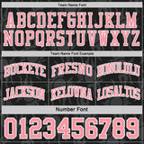 Custom Black Medium Pink-White Side Panel Stripe Sun Flame Reversible Double Side Sublimation Basketball Set Jersey