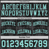 Custom Black-Ice Blue Side Panel Stripe Sun Flame Reversible Double Side Sublimation Basketball Set Jersey