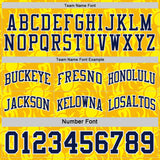 Custom Navy Gold-White Side Panel Stripe Sun Flame Reversible Double Side Sublimation Basketball Set Jersey