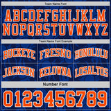 Custom Navy Orange-White Side Panel Stripe Sun Flame Reversible Double Side Sublimation Basketball Set Jersey