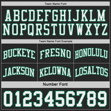 Custom Black White-Kelly Green Side Panel Geometric Chevron Reversible Double Side Sublimation Basketball Set Jersey