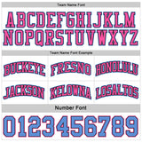 Custom Black Pink-Light Blue Side Panel Geometric Chevron Reversible Double Side Sublimation Basketball Set Jersey