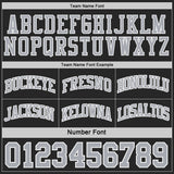 Custom Black Gray-White Side Panel Geometric Chevron Reversible Double Side Sublimation Basketball Set Jersey